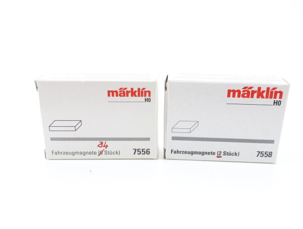 Märklin H0 7556 7558 6x Zubehör Magnet Fahrzeugmagnet