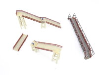 Faller H0 B-179 Gebäude Bahnhofsgebäude Fußgängerbrücke Fußgängerüberweg