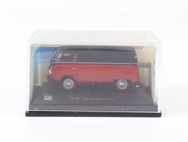Hongwell Cararama Modellauto Transporter Volkswagen VW T1 rot-schwarz 1:72