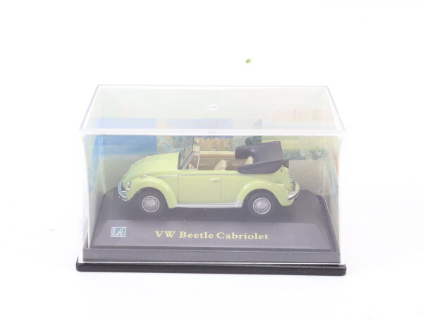 Hongwell Cararama Modellauto PKW Volkswagen VW Beetle Cabriolet hellgrün 1:72