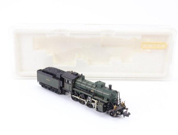 Minitrix N 12603 Dampflok Schlepptenderlok G 4/5 H grün BR 5502 K.Bay.Sts.B.
