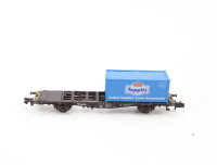 Minitrix N 13867 K Güterwagen Containertragwagen mit...