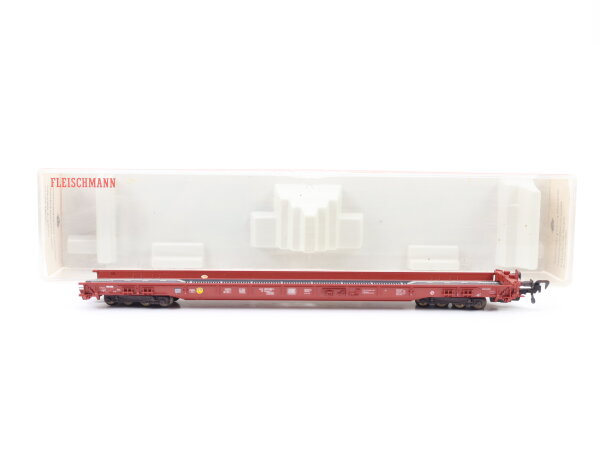 Fleischmann H0 5270 Güterwagen Niederflurwagen rollende Landstraße 063-5 DB /OVP