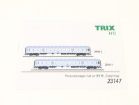 Trix H0 23147 Personenwagen-Set 2-tlg. Silberlinge 2. Klasse DB / NEM Licht OVP