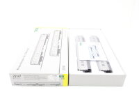 Trix H0 23147 Personenwagen-Set 2-tlg. Silberlinge 2. Klasse DB / NEM Licht OVP
