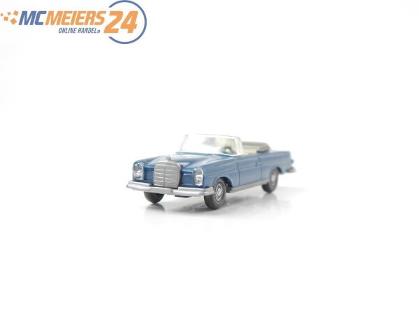 Wiking H0 382/4B Modellauto Mercedes 280 SE Cabrio azurblau 1:87 E73