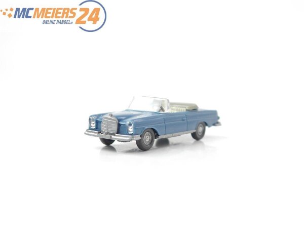 Wiking H0 382/4B Modellauto Mercedes 280 SE Cabrio azurblau 1:87 E73a