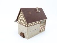 Vollmer H0 43731 Gebäude Bauernhaus mit Scheune und Hoftor mit OVP / gebaut