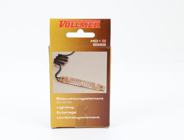Vollmer H0 + N 6555 Beleuchtungselement für Bahnsteige, Gebäude 16 V / OVP