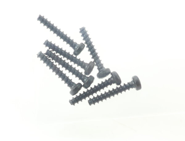 E1641 Fleischmann H0 713309 Ersatzteil 7x Blechschraube M1,8x9,5 mm - schwarz