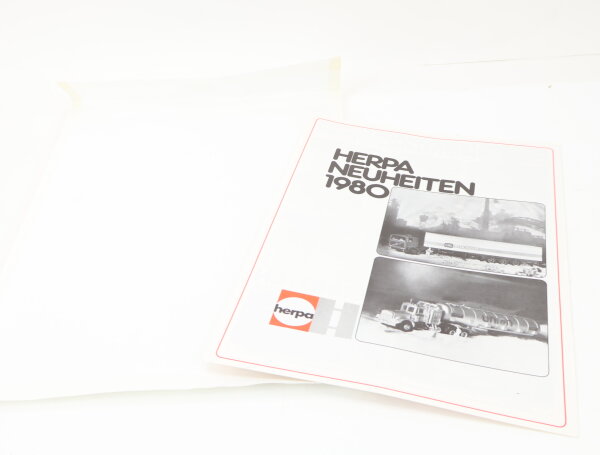 Herpa H0 Katalog  Neuheiten 1980