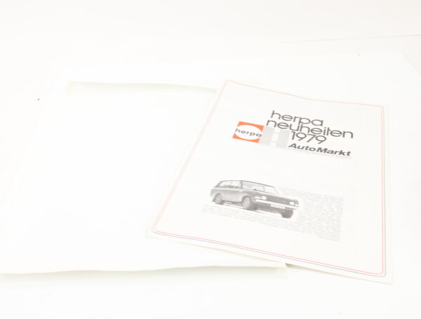 Herpa Katalog Auto Markt Neuigkeiten 1979