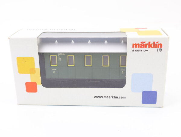 Märklin H0 4039 Personenwagen Länderbahnwagen 2. Klasse 29 758 Stg / Licht OVP