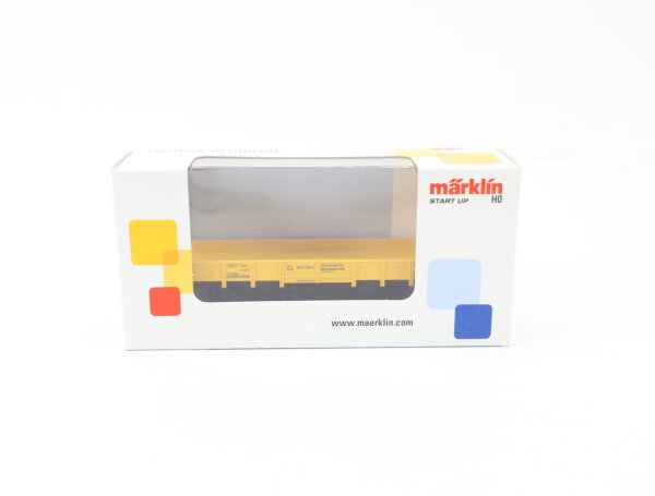 Märklin H0 4471 offener Güterwagen Kranschutzwagen 955 0 309-5 gelb DB OVP
