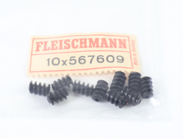 E1641 Fleischmann H0 567609 Ersatzteil 10x Schnecke D=4,5 mm L=5 mm