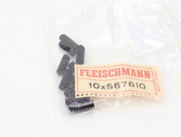 E1641 Fleischmann H0 567609 Ersatzteil 10x Schnecke D=4 mm L=11 mm