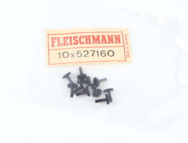 E1641 Fleischmann H0 527160 Ersatzteil 10x Zahnrad Z=10 M0,4 - schwarz