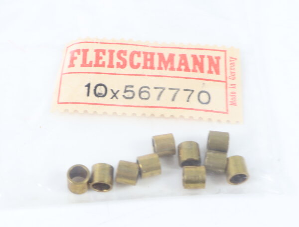 E1641 Fleischmann N 567770 Ersatzteil 10x Distanzrohr / Messing
