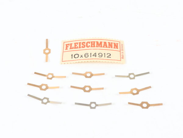 E1641 Fleischmann N 614912 Ersatzteil 10x Radkontakt N-Wagen L=21 mm