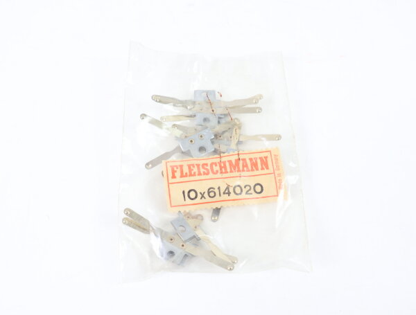 E1641 Fleischmann H0 614020 Ersatzteil 10x Stromabnehmer doppelt AA