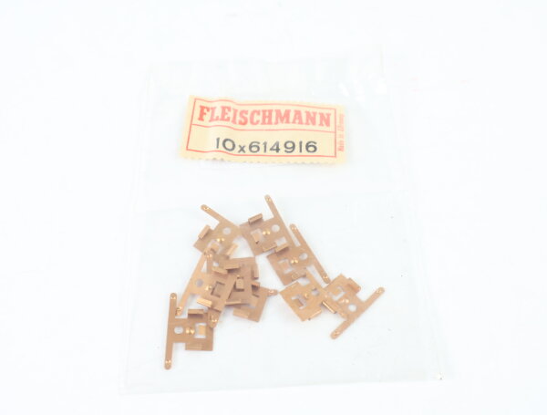 E1641 Fleischmann H0 614916 Ersatzteil 10x Stromabnehmer für Motor