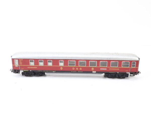 Märklin H0 4024 Personenwagen Speisewagen DB001001 36201 DSG rot / Blech Licht