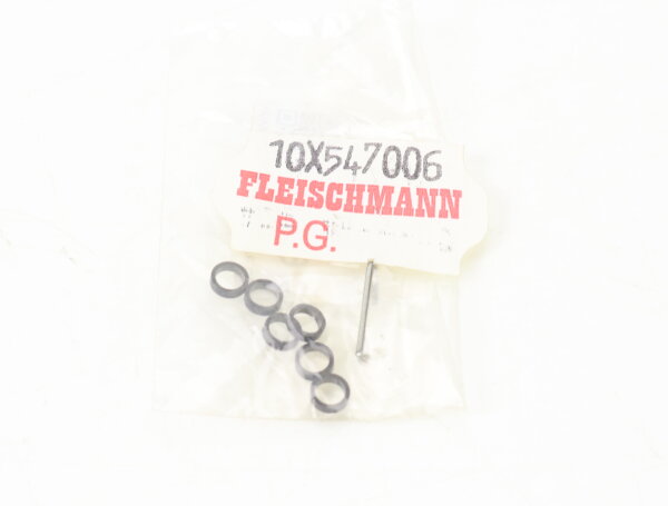 E1641 Fleischmann N 547006 Ersatzteil 6x Haftreifen 3,4 x 1,2 x 0,5 mm