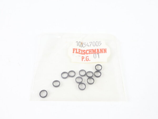 E1641 Fleischmann N 547005 Ersatzteil 10x Haftreifen D=4,5 B=1,2 mm