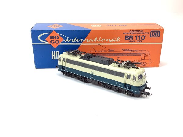 Roco H0 4137B Elektrolok E-Lok ozeanblau-beige BR 110 401-7 DB