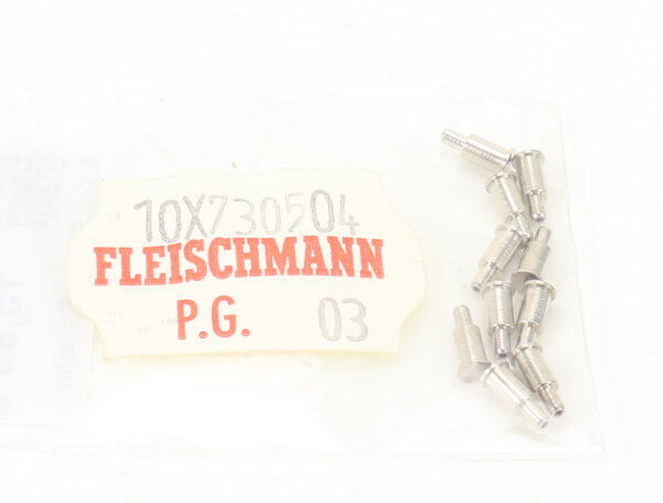 E1641 Fleischmann N 730504 Ersatzteil 10x Zahnradbolzen L=2,5/3,95 mm