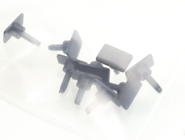 E1641 Fleischmann H0 754031 Ersatzteil 9x Steckpuffer eckig für 4383