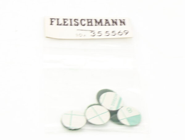 E1641 Fleischmann H0 355569 Ersatzteil 10x Filz Reinigungsscheibe D=14 mm