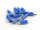 10x Stecker blau