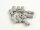 10x Stecker grau
